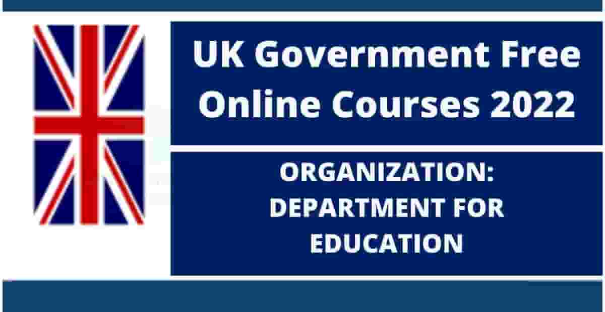 UK Department Of Education Free Online Courses 2023