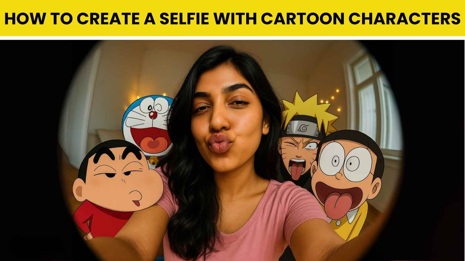Selfie with Cartoon