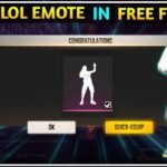 lol emote in free fire
