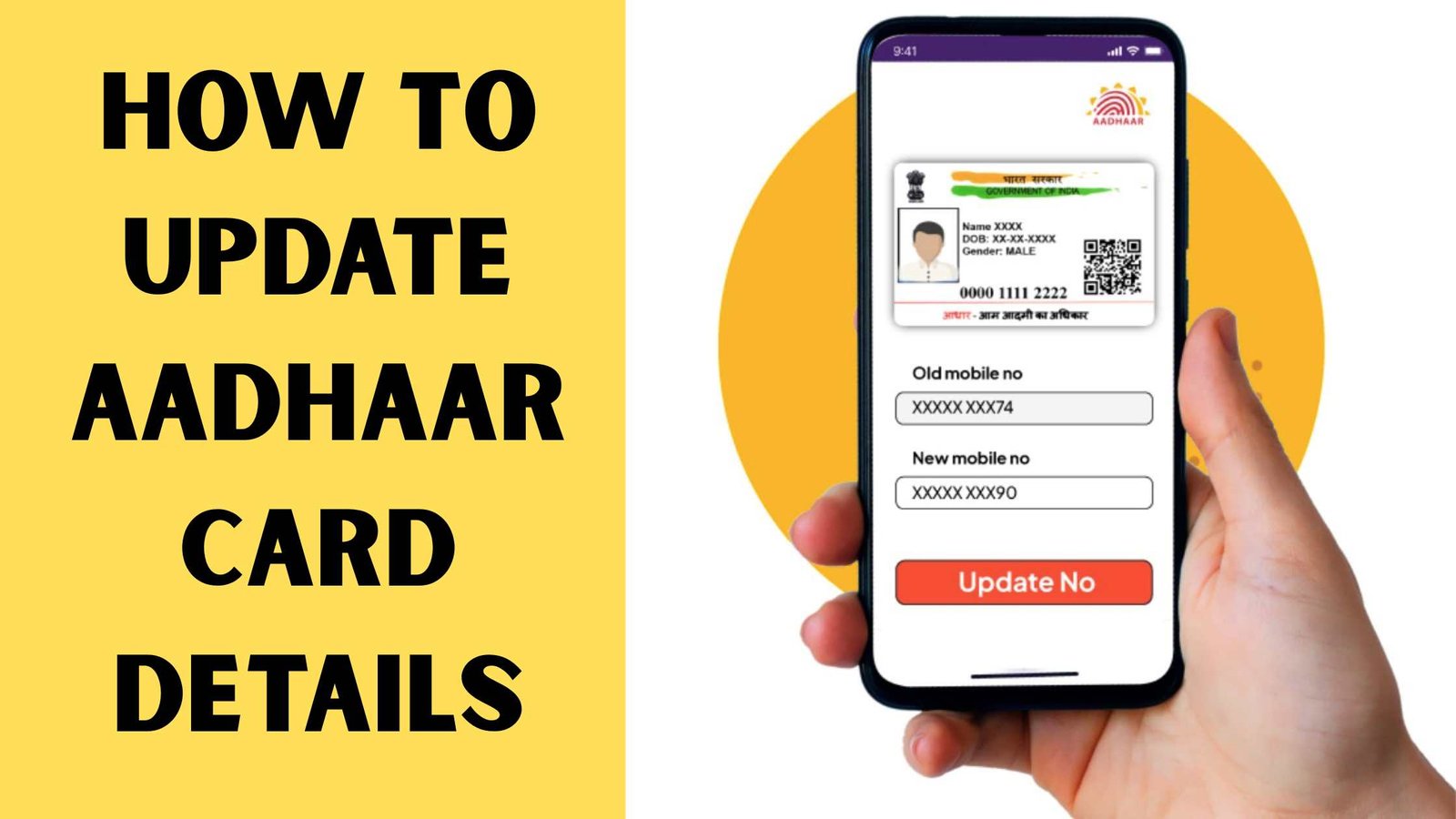 update aadhaar details